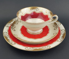 Unger & Schilde Porzellanfabrik 1882 - 1958 Kaffeegedeck Gera Roschütz Thüringen