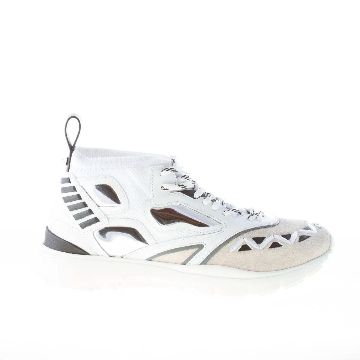 VALENTINO chaussures homme Heroes Reflex sneaker white fabric beige suede