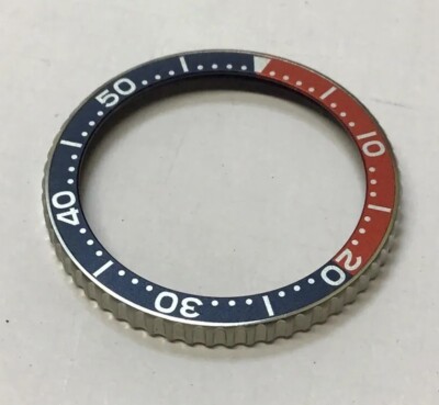 Seiko Teil 8601 9523 Pepsi Drehbare Lünette Seiko Pulsar Diver Y563-6019 NOS