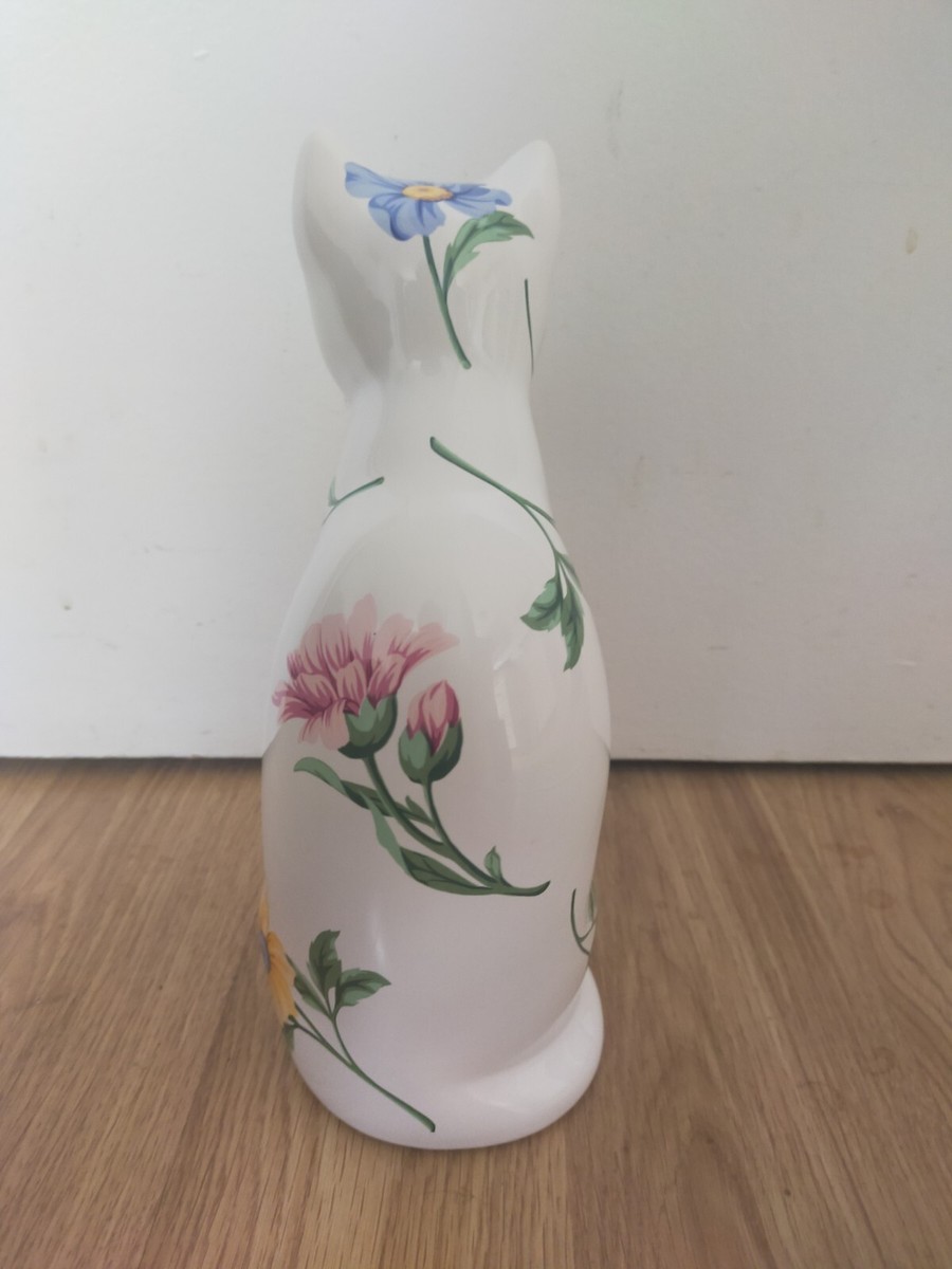 Vintage Tiffany & Co Porcelain Sintra White Floral Cat (1996) | eBay
