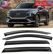 Out-Channel Window Visor Vent Rain Wind Guard Shade Fit 19-up Hyundai Santa Fe