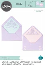 Sizzix Lace Envelopes Thinlits Die Set  9pc by Lisa Jones