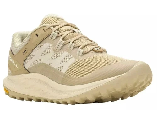 Merrell Antora 3 J500448 Sneakers Women Khaki Lace Up Trail Running Shoes DWA482
