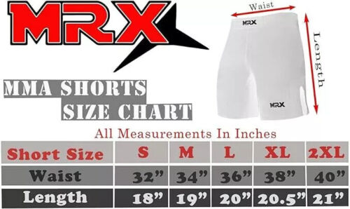 MRX MMA Unisex Fight Short Cage Fighting Grappling Martial Arts, Boxing Short - Picture 2 of 5