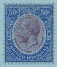 BRITISH HONDURAS 100  MINT HINGED OG * NO FAULTS VERY FINE! - PLK