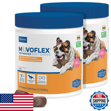 Virbac MOVOFLEX Advanced Hip Joint Support Soft Chews for Large Dogs 120 Count