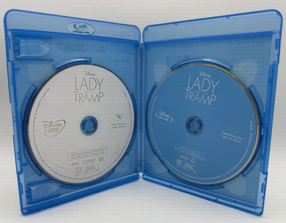 Lady and the Tramp Blu-Ray DVD Widescreen The Walt Disney Signature Collection - Image 3 of 3