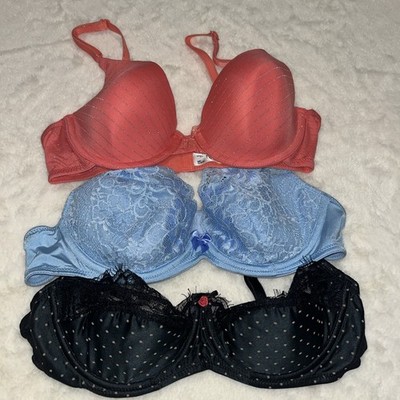 Lot of 3 Wonder Bra, Adore & Maidenform Bras Women s Size 34B