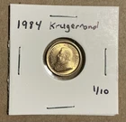 Photo of a 1984 Gold Krugerrand 1/10 oz from an eBay listing that sold on May 29, 2026