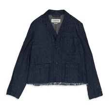 NWT LANVIN BLUE PATCH POCKET DENIM JACKET SIZE 48 $1450