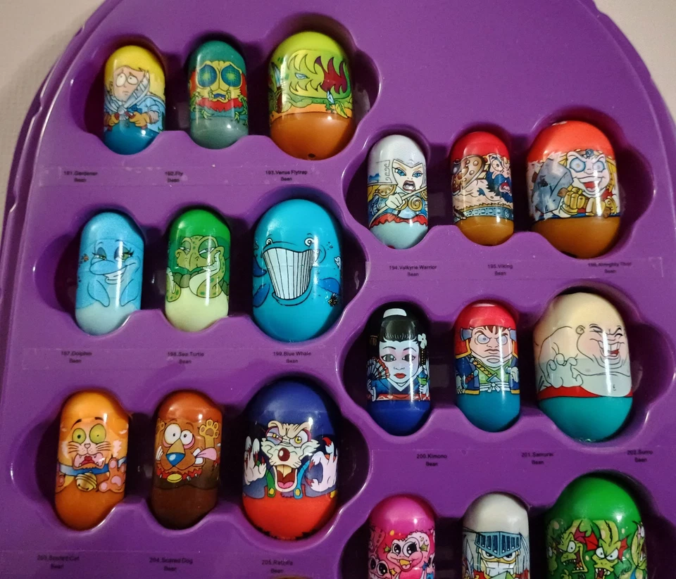 VINTAGE MIGHTY BEANZ SERIES 4 COMPLETE SET 191-250 IN OFFICIAL COLLECTOR CASE - Image 4 of 4