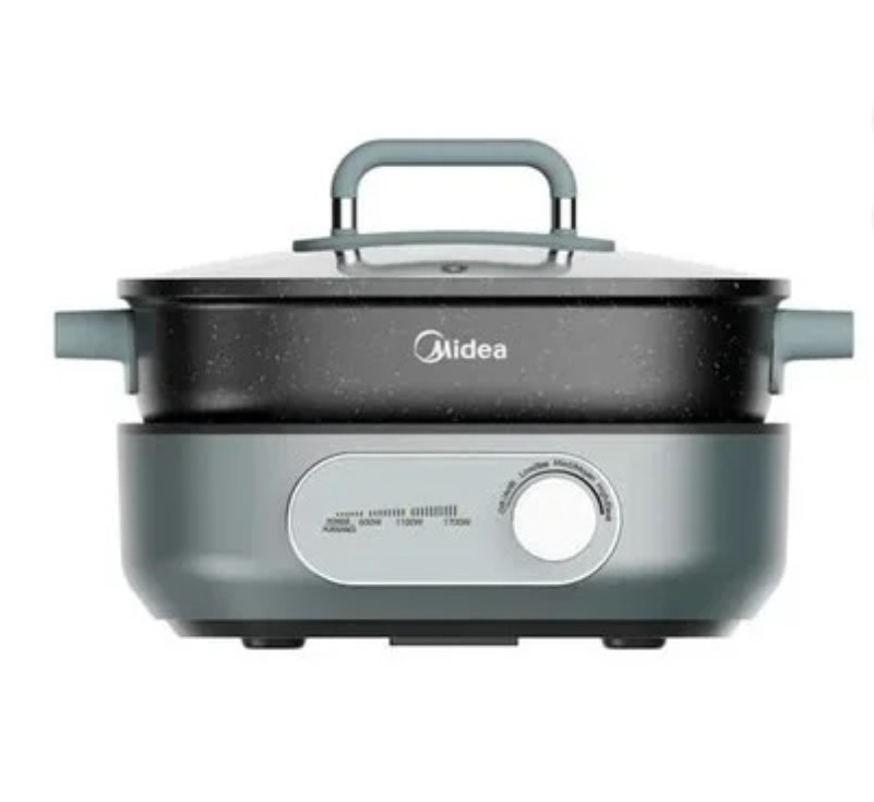 Midea 5.96 L (6.3 qt.) Dual Zone Hot Pot Portable Electric Non Stick 