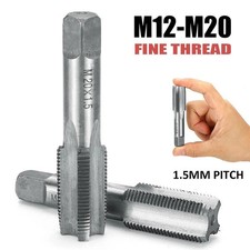 1 Pair M12/m14/m16 18mm M20 Metric Screw Thread Tap 1.5mm Pitch Hss Right Hand