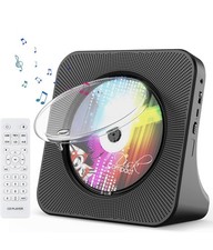 Portable CD Player, Bluetooth CD Kpop Player for Desktop with HiFi Sound Speaker