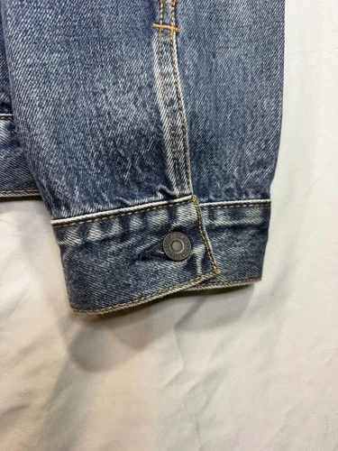 Levi Strauss & Co. Men’s Blue Denim Trucker Jacket Full Zip, Pockets L image 3