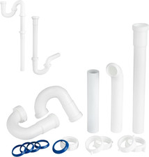 Bathroom Sink Drain Kit,For Most 1-1/4 Bathroom Kitchen Sink Drain Repair,1-1