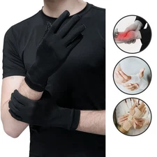 FullFinger Copper Therapy Gloves–Hand Compression for Pain, RSI, Swelling Relief