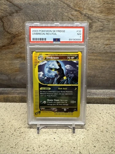 2003 Pokemon Skyridge #32 Umbreon Reverse Foil PSA 7