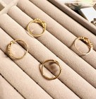 Solid 925 Sterling Silver Promise Ring For girls Multiple Sizes 18K gold Plated — photo 7