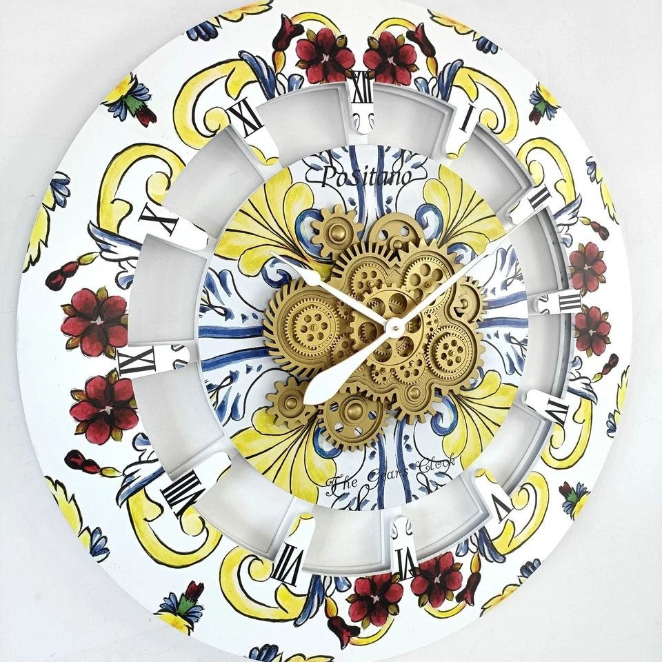 The Gears Reloj ITALIA LINE RELOJ DE PARED REDONDO 36 PULGADAS POSITANO Foto 2 de 4