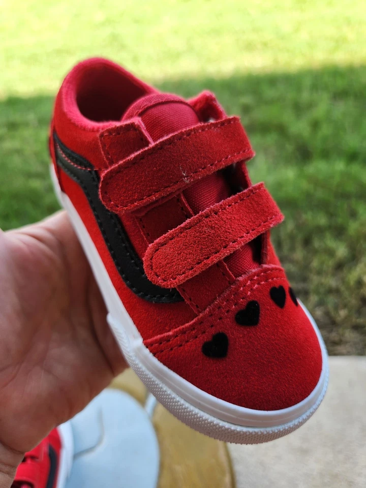 Vans Low "Hearts" Girls' BRAND NEW Toddler 7C - Image 4 of 4
