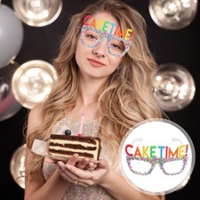 Birthday Party White Glasses Reusable Pc Stylish Eyewear for Decor