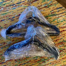 18 Joy Mangano JM HSN Huggable Hangers for Shirts & Pants, Black W/ Silver Hook