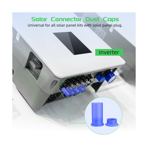 300 Paires Bouchons de Connecteur Solaire, Couleur Évidente Résistant aux Intempéries Poussière Mâle et... - Photo 5 sur 8