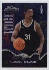 2021 Wild Card Alumination Groovin' Blue - Purple Nameplate Alondes Williams 1h6