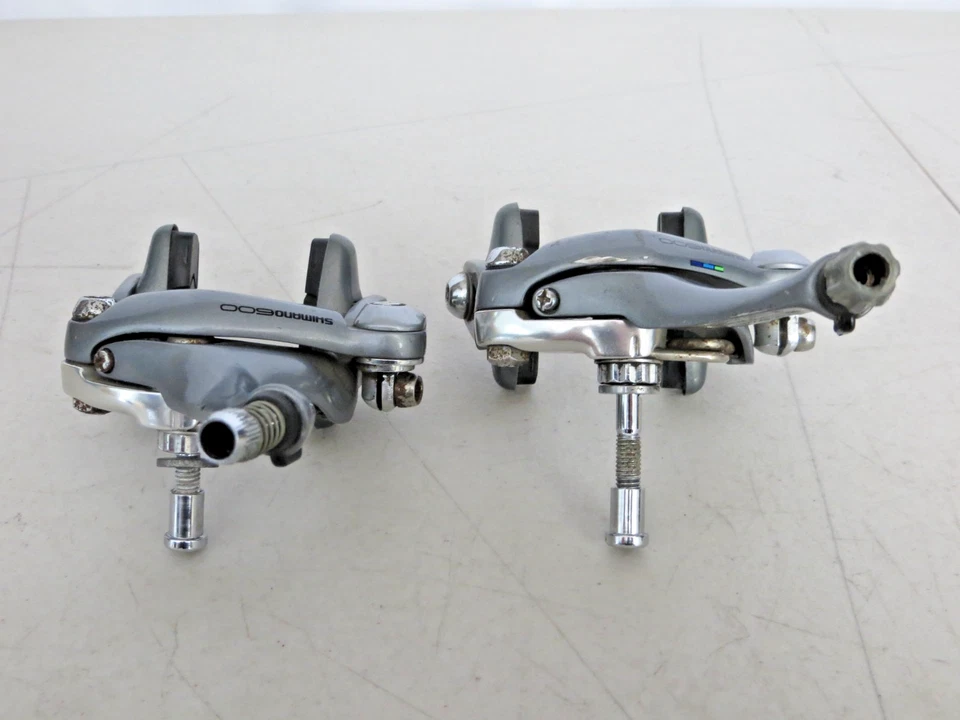 Juego de pinzas de freno delanteras + traseras Shimano 600 tricolor para bicicleta de carretera BR-6403 Japón Foto 3 de 4