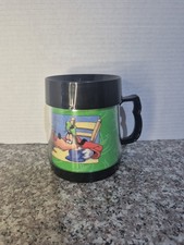 Vintage Disney Goofy Travel Mug, Made in the USA Tired Goofy