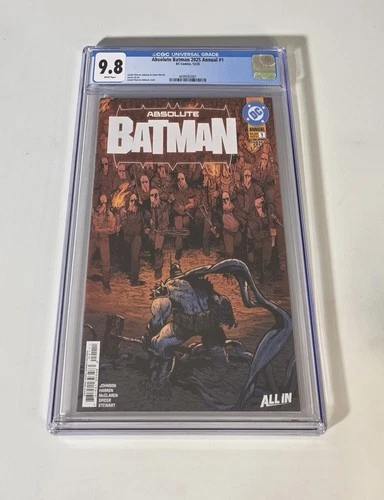 🔥 Absolute Batman 2025 Annual #1 CGC 9.8 Graded Cover A 1st First Printing 🔥