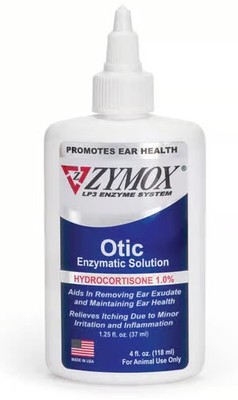 Otic Enzymatic Solution Dogs & Cats 1% Hydrocortisone Ear Relief 1.25oz New 