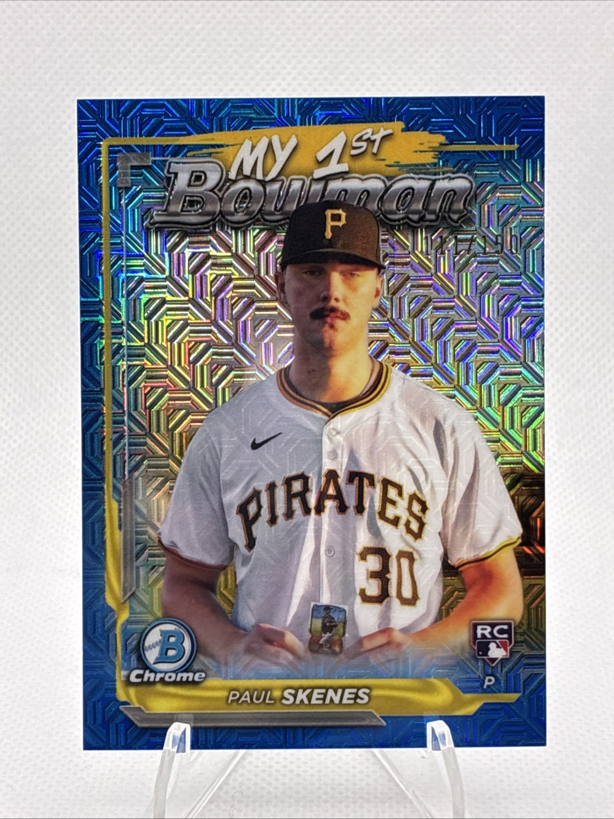 2024 Bowman Chrome - My 1st Bowman Paul Skenes #M1B-36 Blue Mojo Refractor /150