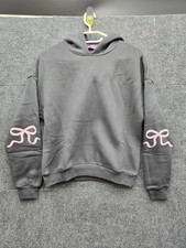 edikted bow hoodie XS Gray Long Sleeve
