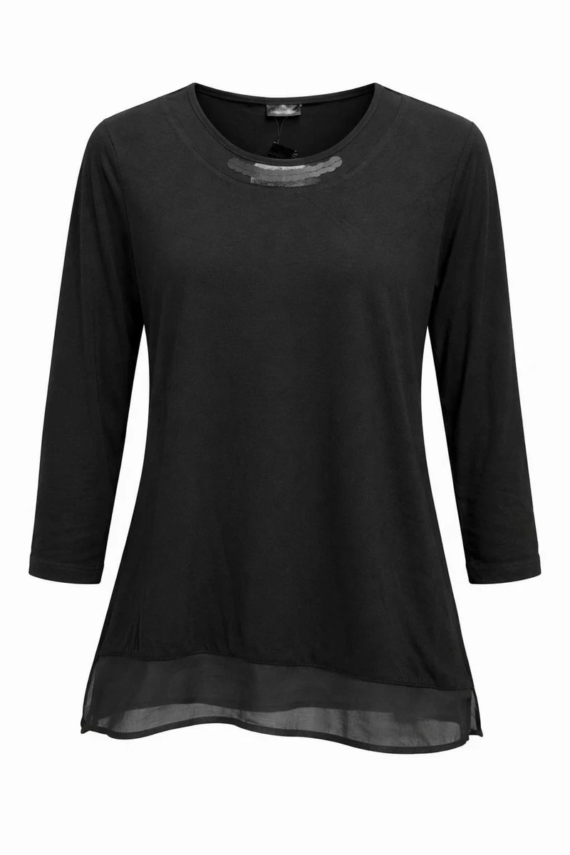 T-Shirt Manica Lunga Donna F**K Nera W0602-BK – FK