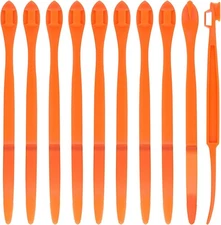 10pcs Orange Peeler Tool, Long Handle Serrated Citrus Peel Cutter Easy 