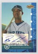 2005 Bowman's Best Blue 50/299 Wladimir Balentien #114 Auto 0o48