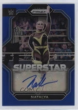 2023 Panini Prizm WWE Superstar Auto Blue Prizm 4/49 Natalya #SA-NTL Auto 1ez5