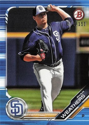 2019 Bowman Draft Blue /150 Ryan Weathers #BD-107