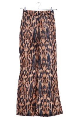 PRETTYLITTLETHING Baggy Pants Damen Hose Gr. DE 36 nude-schwarz Party-Look