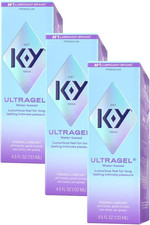 K-Y Ultragel Water-Based Personal Lubricant 4.5oz 3 Pack This title follows