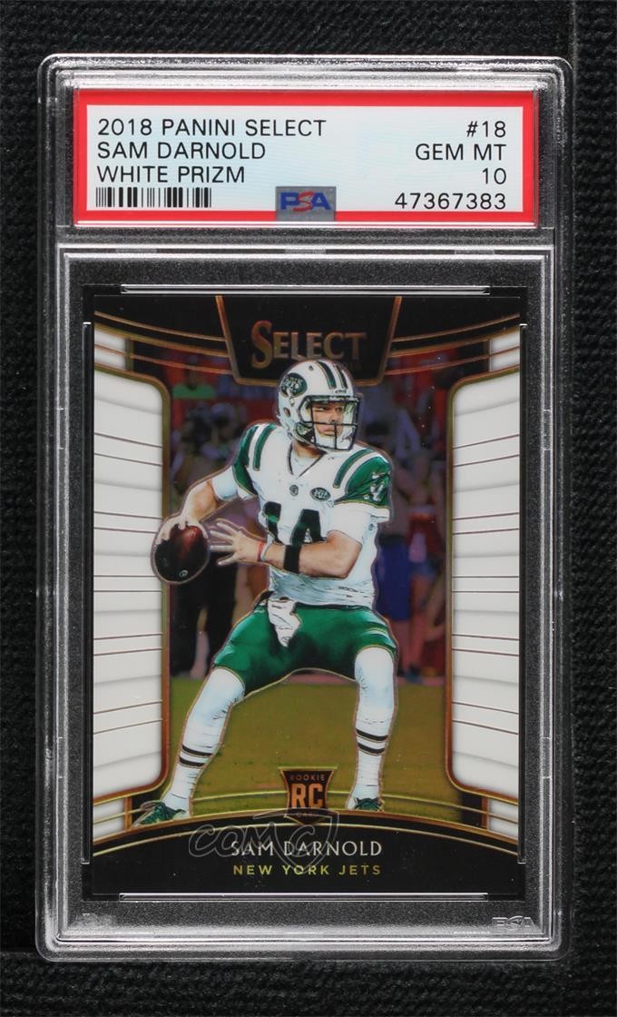 2018 Panini Select Concourse White Prizm 11/75 Sam Darnold PSA 10 GEM MT 1p7b