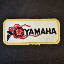YAMAHA Motorcycle Racing Dirt Bike Company Logo Sew-On Patch 1970s Vintage