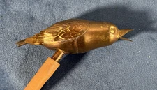 1920's ANTIQUE Brass Bird Camera Photography Whistle WATCH THE BIRDIE
