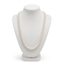 30" Classic Cultured Shell Pearl Strand Elegant Women Necklace