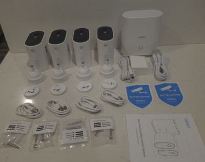 AOSU C6P2AH11 4 pack Kit Security Cameras Wireless Outdoor Home System Google