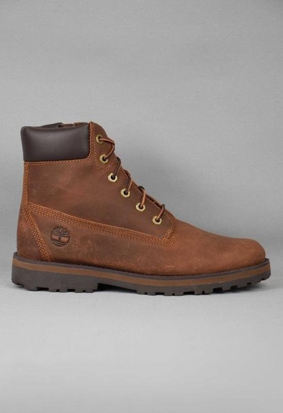 Women Timberland Boots Brown Leather 37