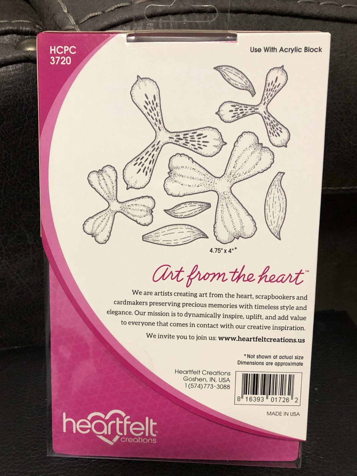 Heartfelt Creations Sunrise Lily Cling Stamp