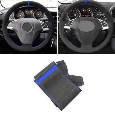 For Fiat Bravo Doblo Grande Punto Linea DIY Hand Sew Steering Wheel Leather Trim